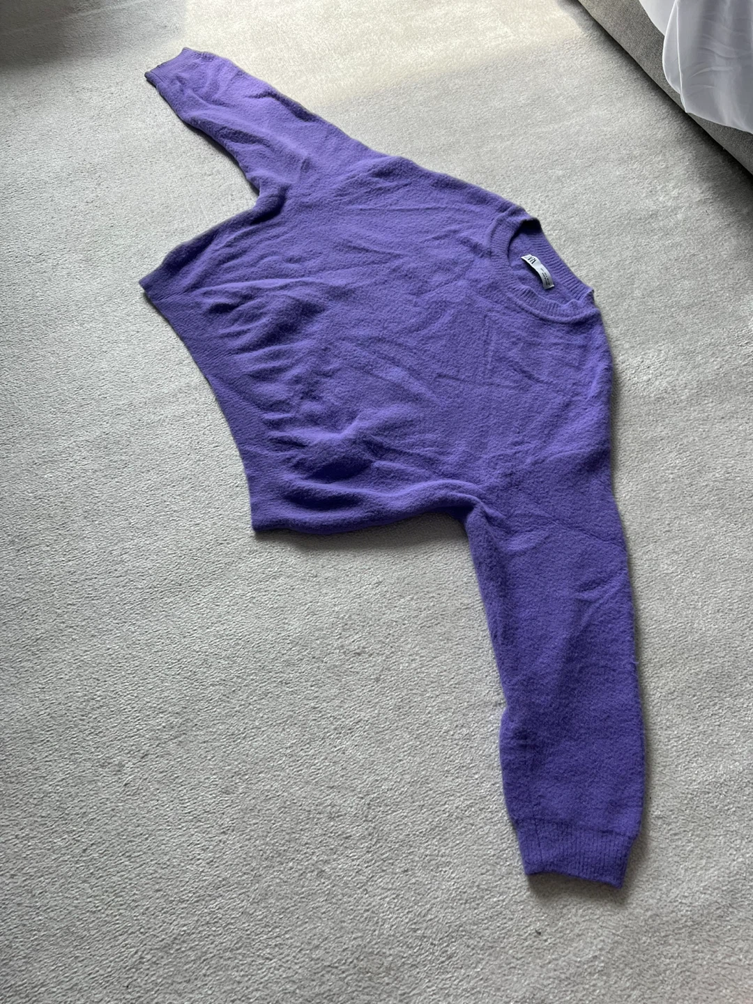 Zara Purple Oversized Sweater - Size L