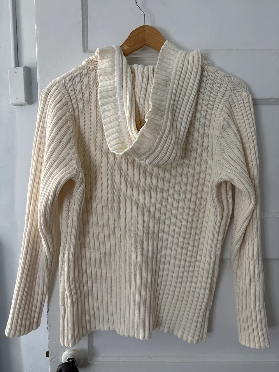 Style & Co Petite Cream Cable Knit Hoodie XL - photo 2