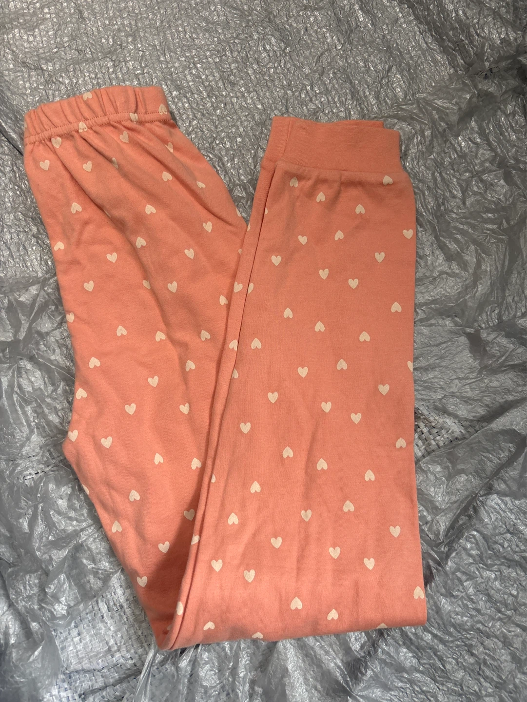 NWOT Pekkle Girls' Pink Heart Pajama Pants Size 10/12