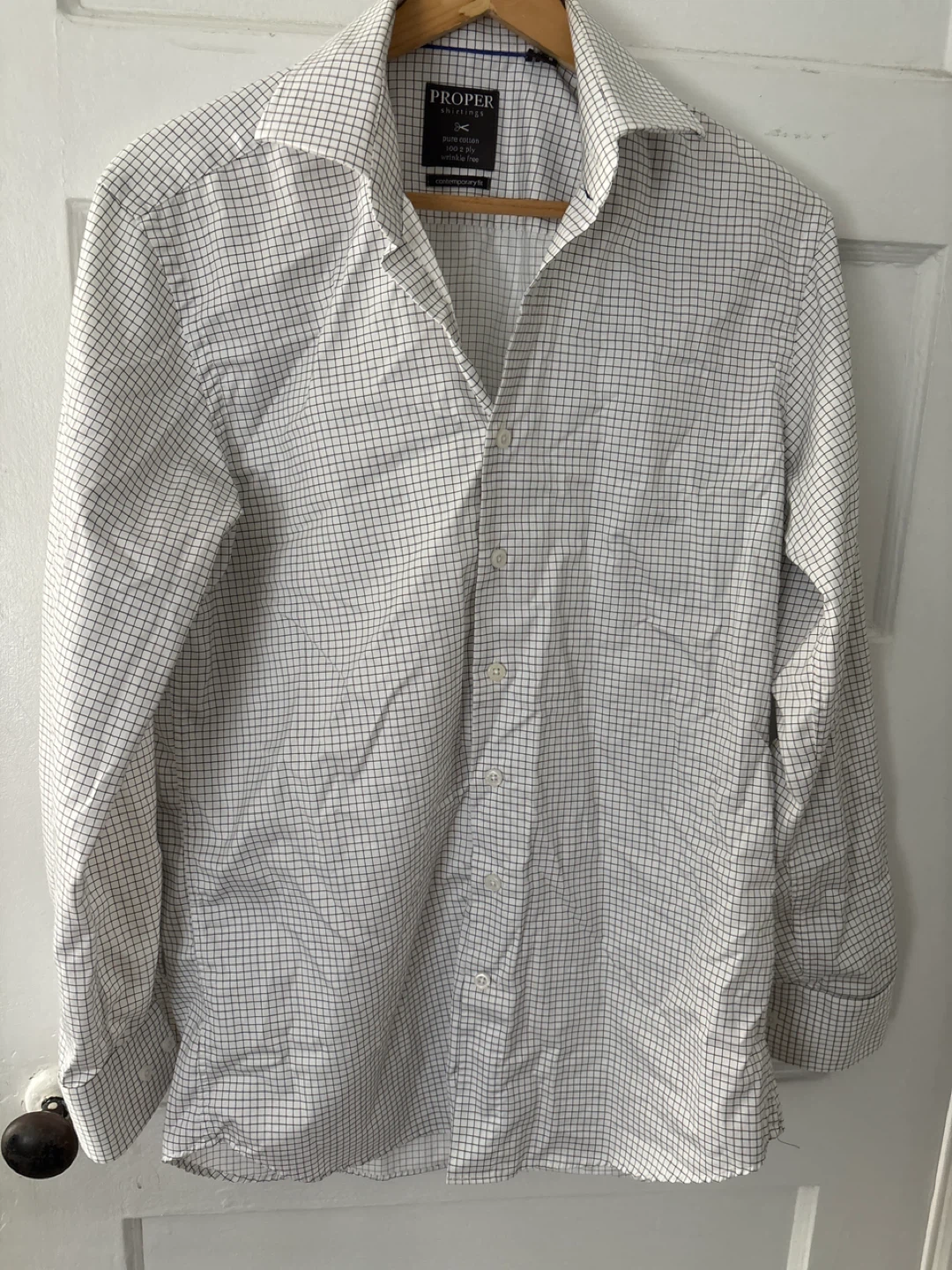 Proper Shirtings Men's Dress Shirt Size 15