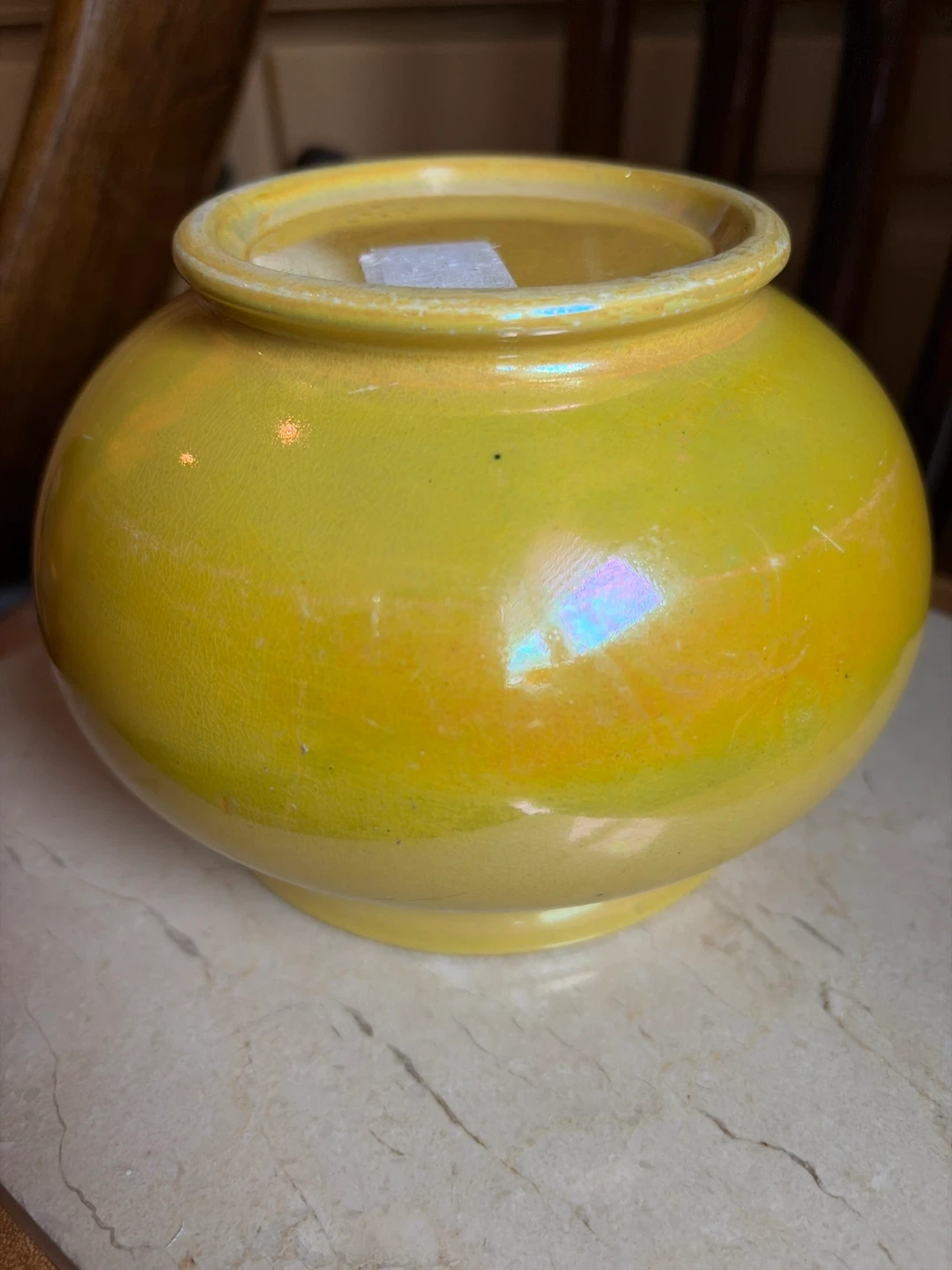 Sunny Yellow Glazed Ceramic Pot - photo 4