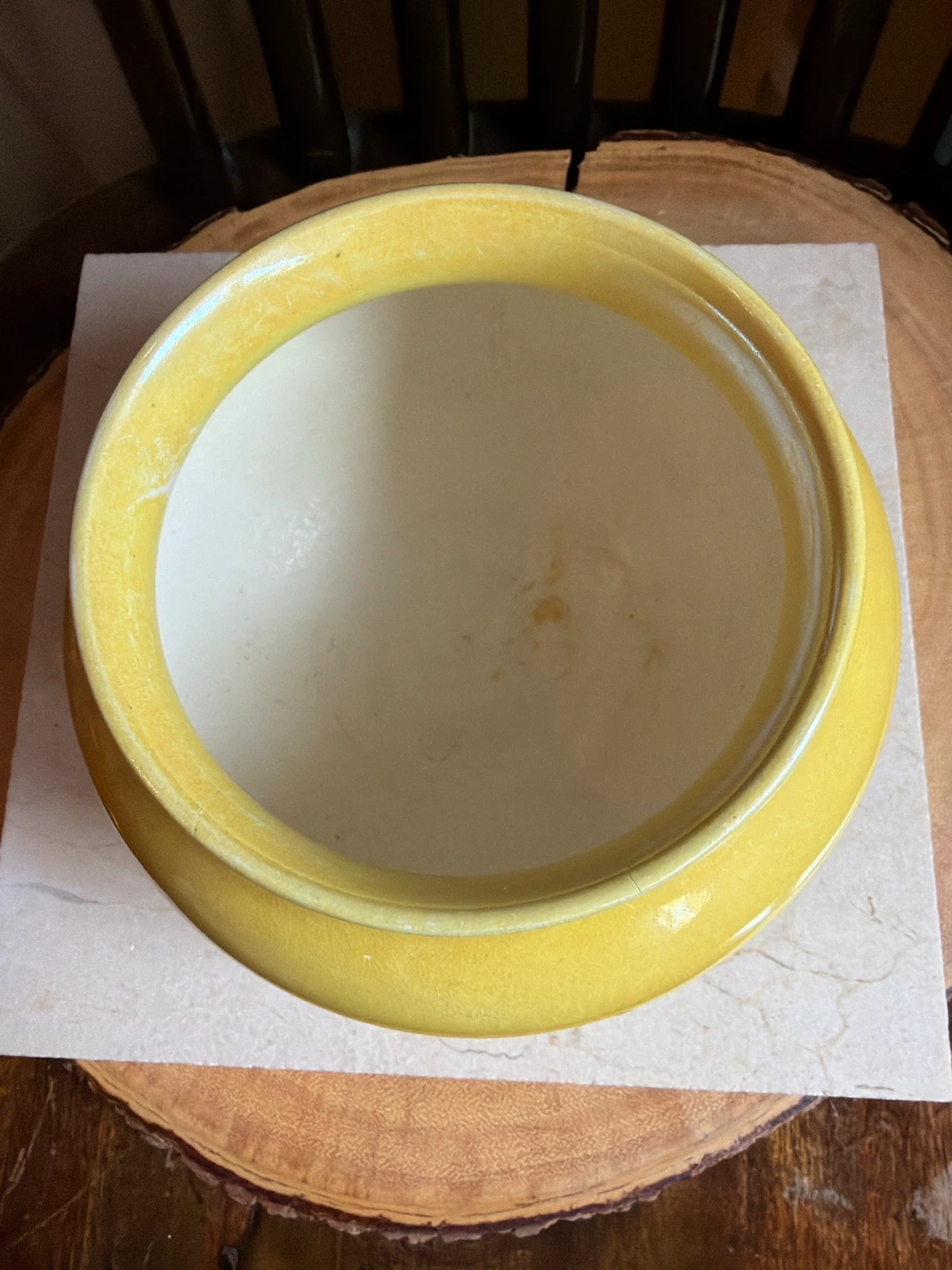Sunny Yellow Glazed Ceramic Pot - photo 2