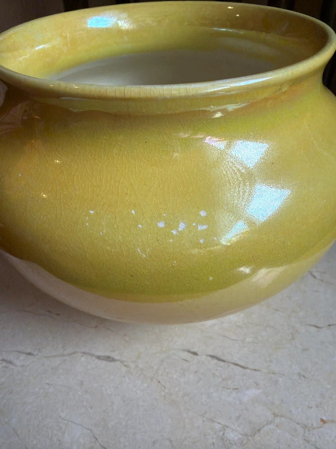 Sunny Yellow Glazed Ceramic Pot - photo 5
