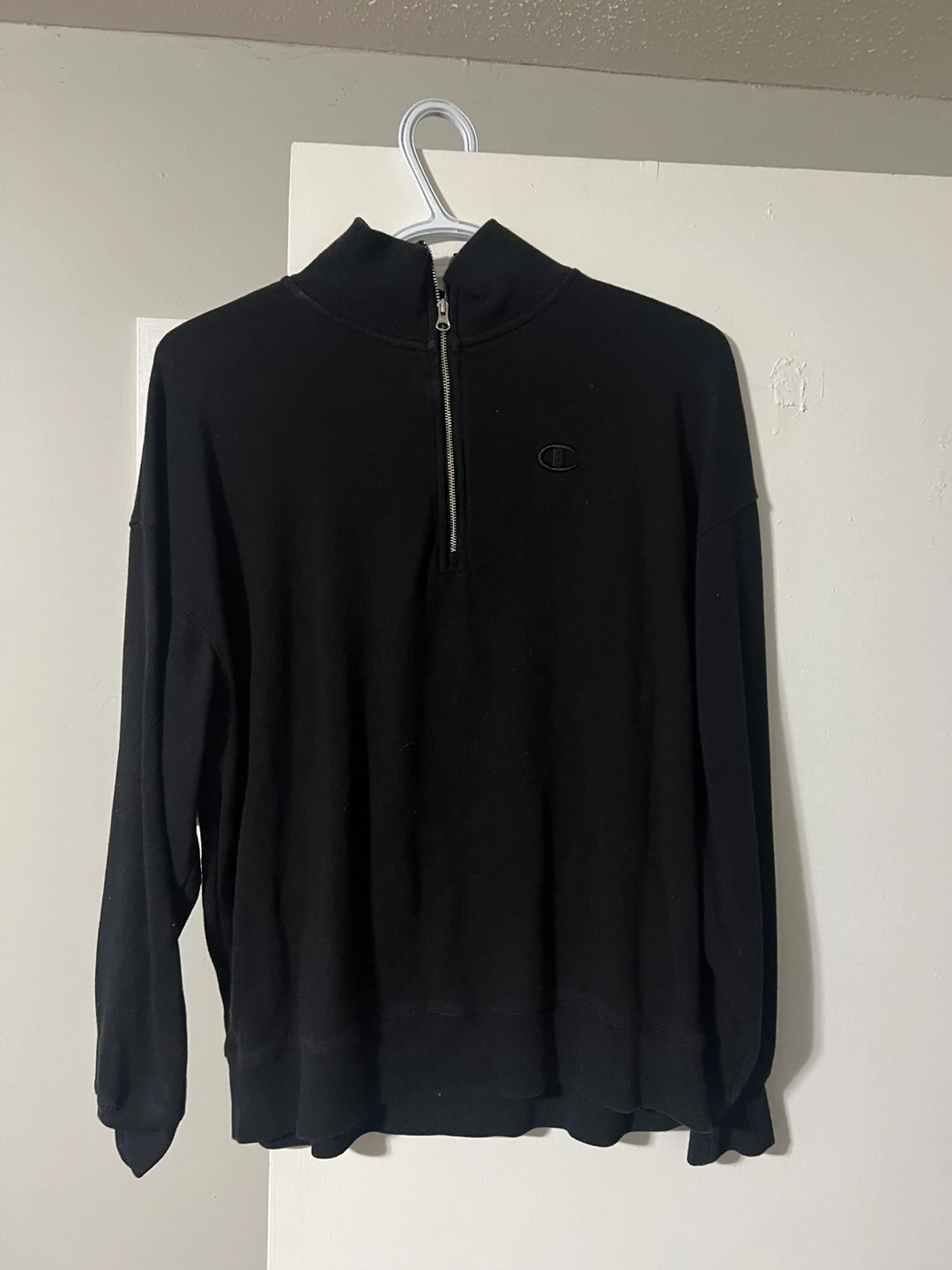 Champion Black 1/4 Zip Pullover