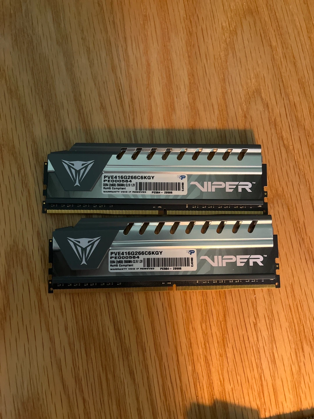 2x Viper Steel RAM Modules