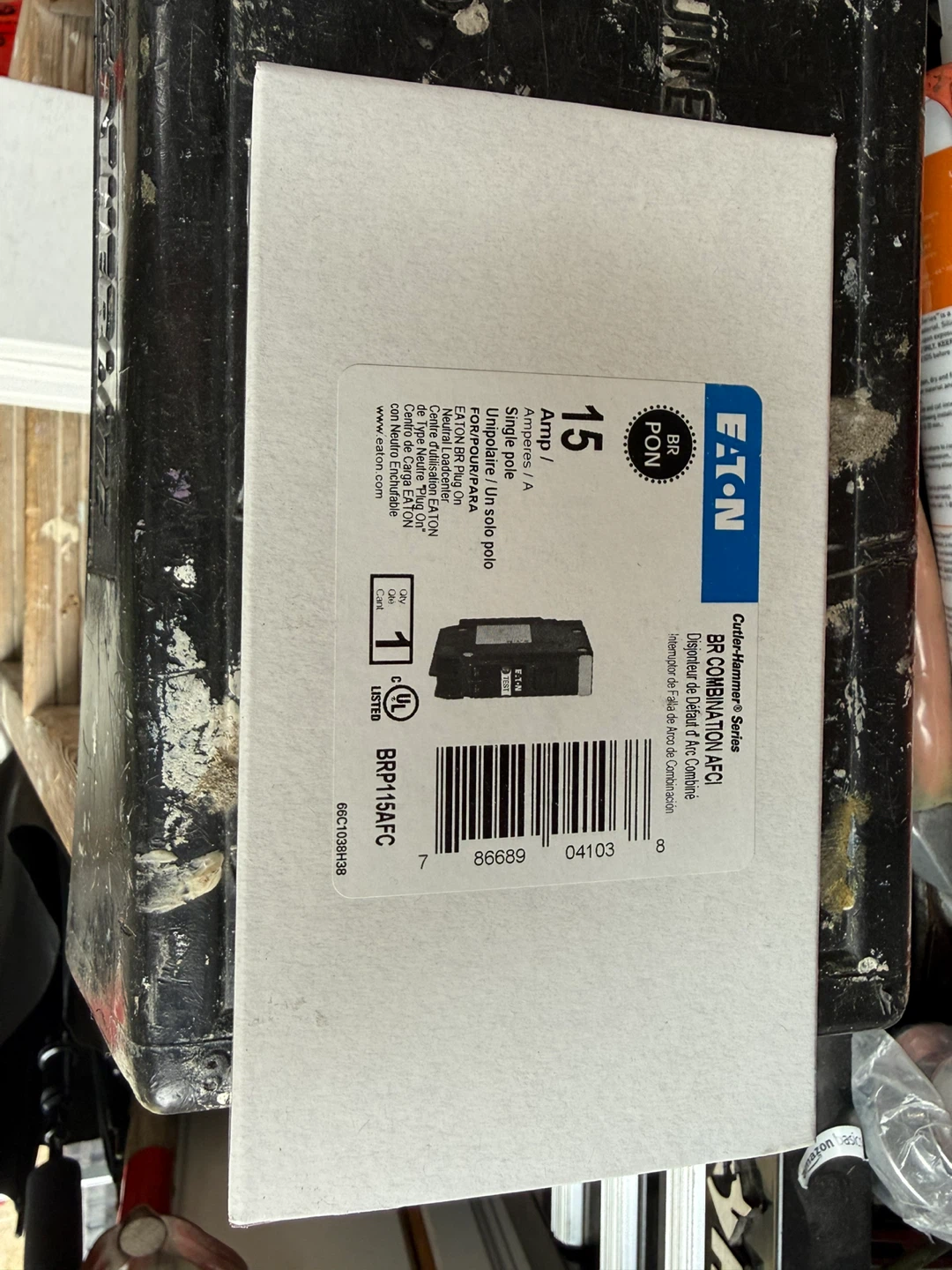Eaton BR Combination AFCI Breaker 15 Amp