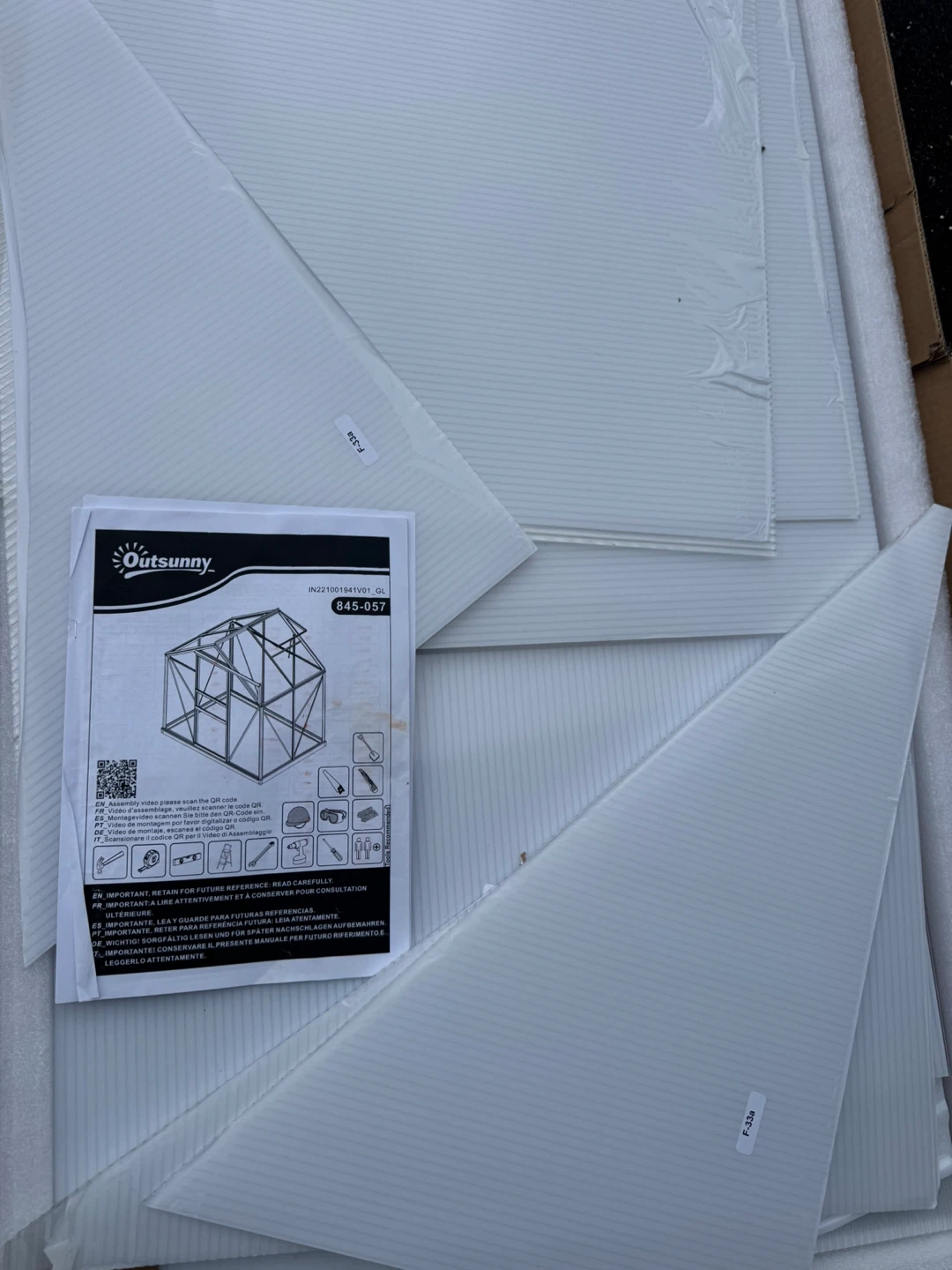 CLEAR POLYCARBONATE GREEN HOUSE PANELS