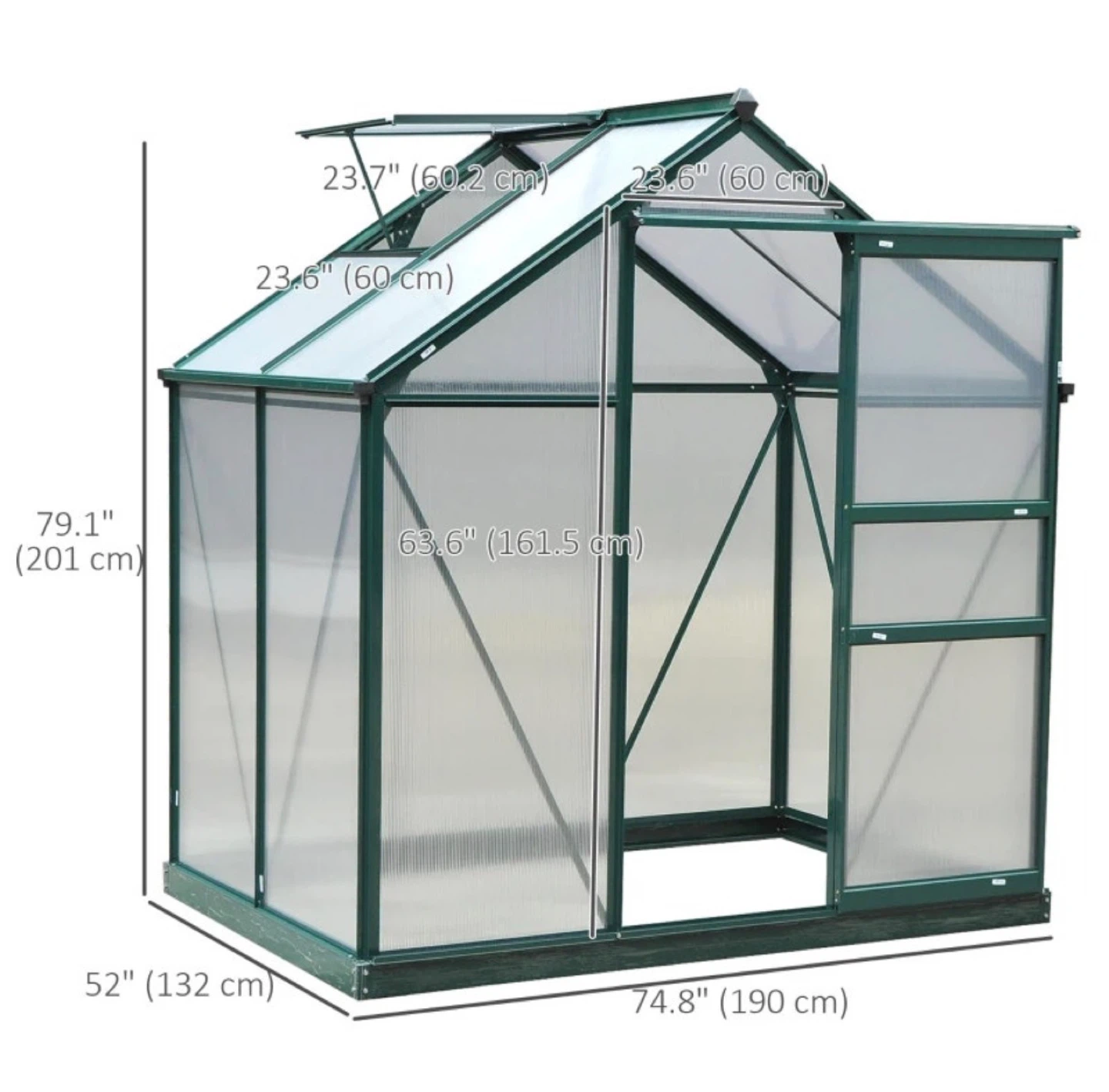 CLEAR POLYCARBONATE GREEN HOUSE PANELS - photo 3