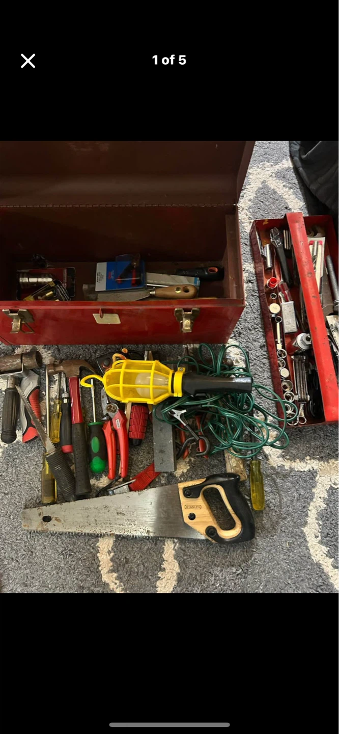 Assorted Hand Tools and Toolboxes