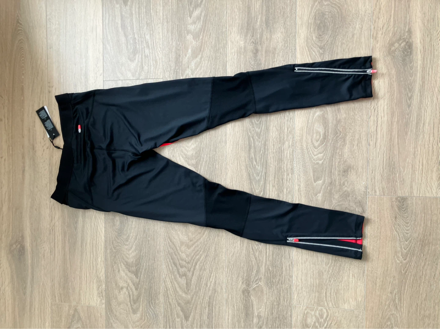 Y.A.S Sport Bright Coral & Black Leggings - photo 2
