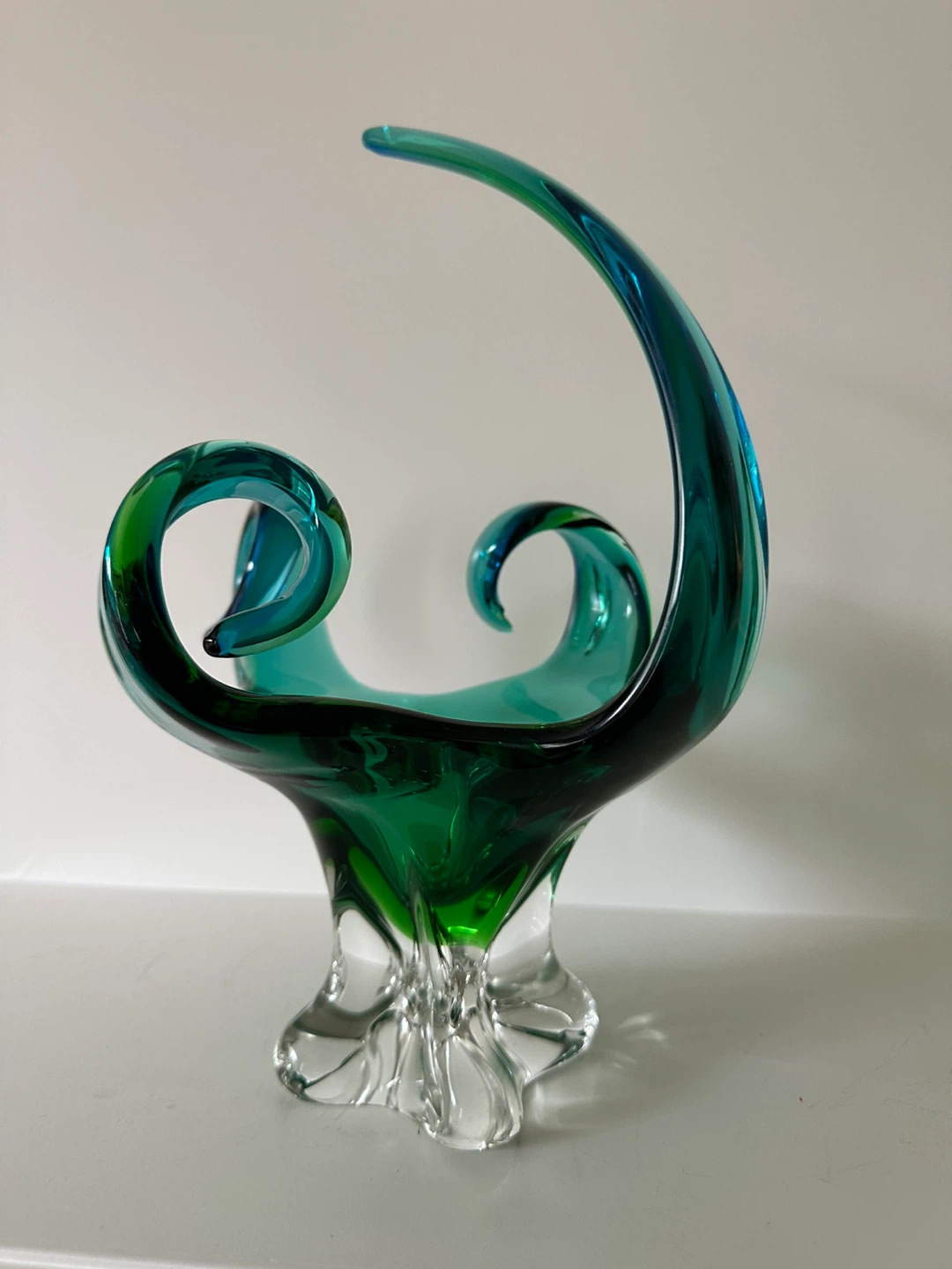 CHALET signed ART GLASS  VASE