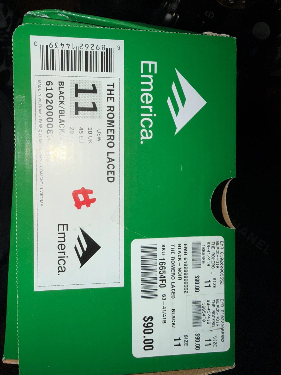 Emerica The Romero Laced Shoes - Black/Black - Size 11 - photo 3