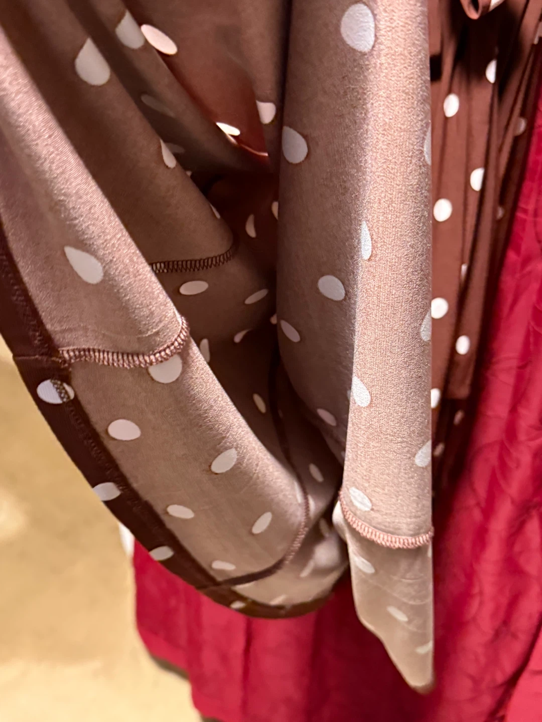 Anne Klein Brown Polka Dot Sleeveless Midi Dress Size 12 - photo 4