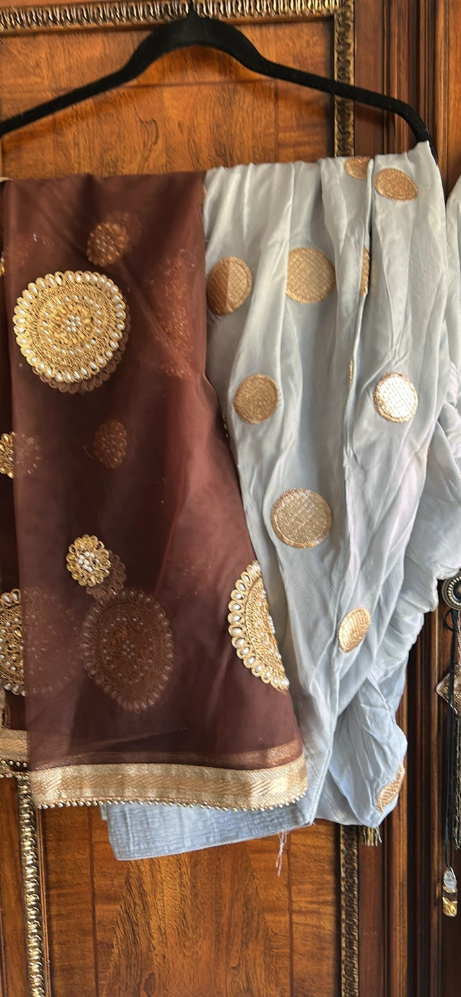Embroidered Salwar Kameez with Dupatta - photo 3