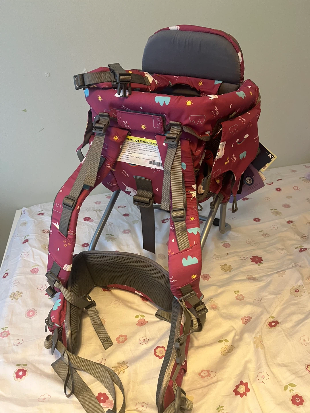 WIPHA Baby Carrier Backpack with Sun and Cloud Design