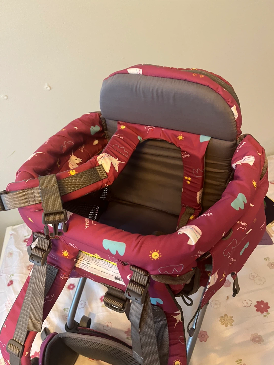 WIPHA Baby Carrier Backpack with Sun and Cloud Design - photo 3
