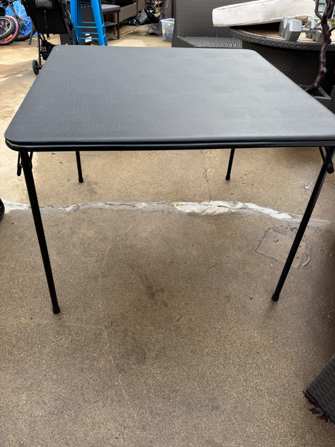 Black Folding Table - photo 2