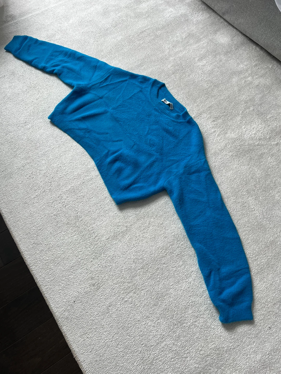 Zara Blue Crewneck Sweater - Medium