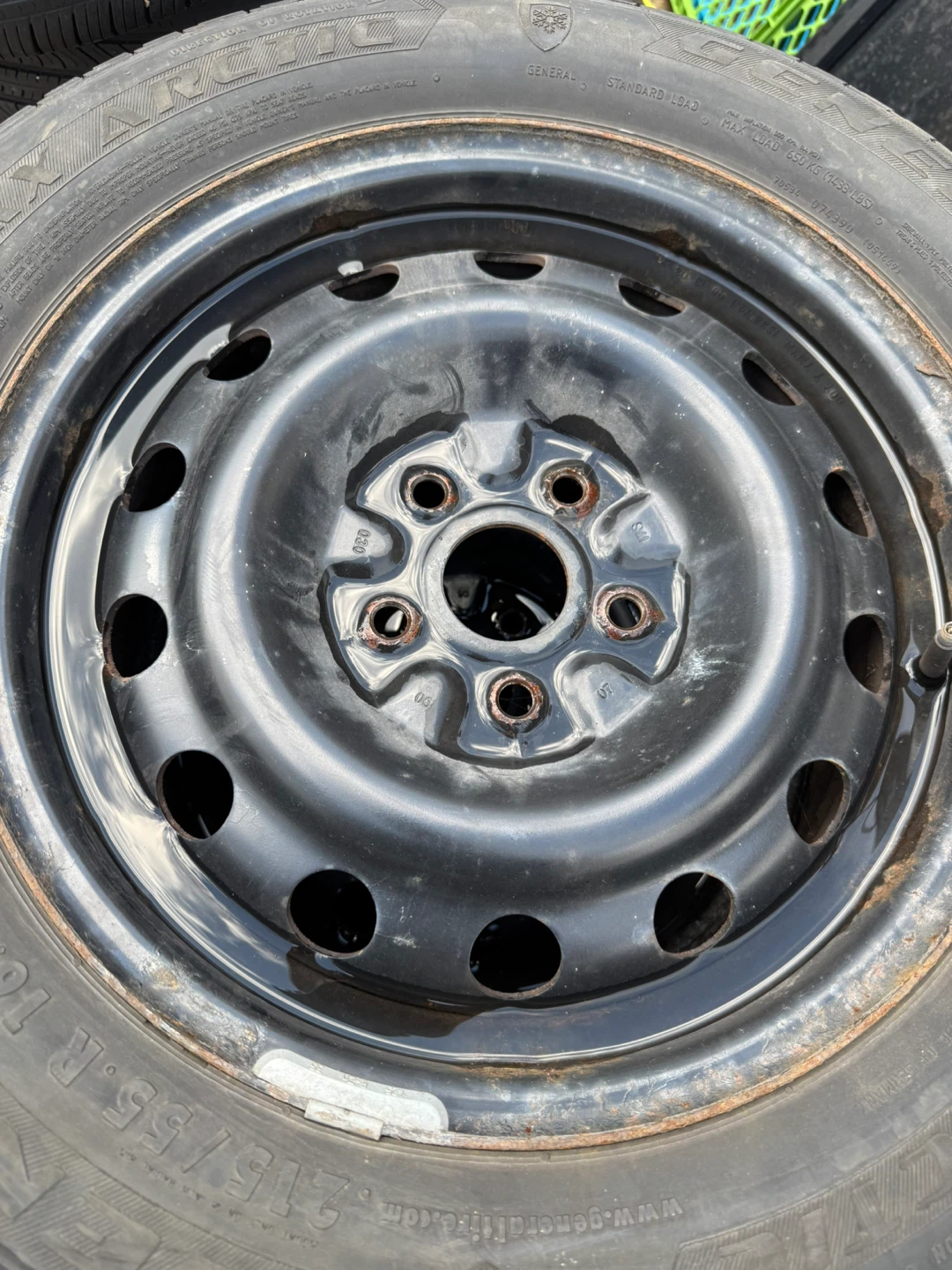 215/55R16 Snow Tires on Steel Wheels - Set of 4 - photo 5