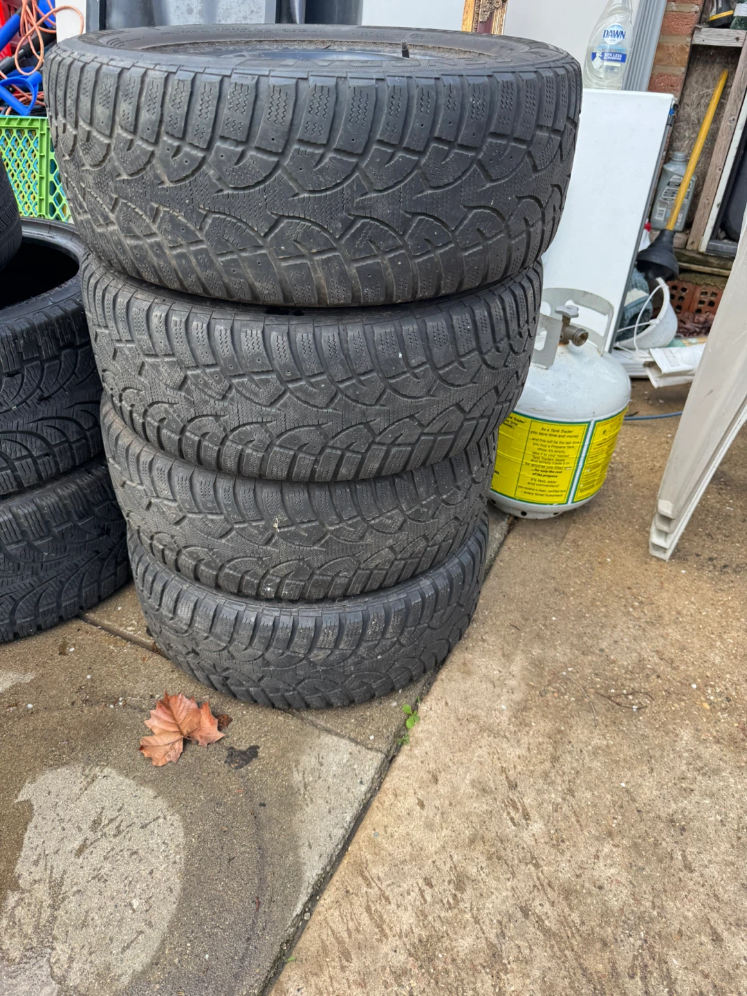 215/55R16 Snow Tires on Steel Wheels - Set of 4 - photo 2