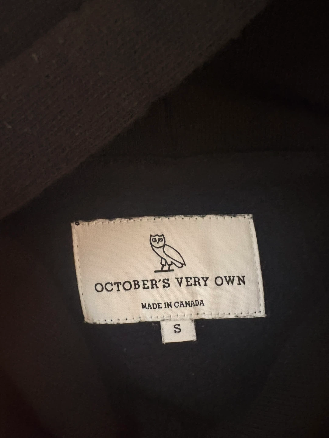 October's Very Own (OVO) "Sorry I'm Outside" Hoodie Black Size S - photo 3