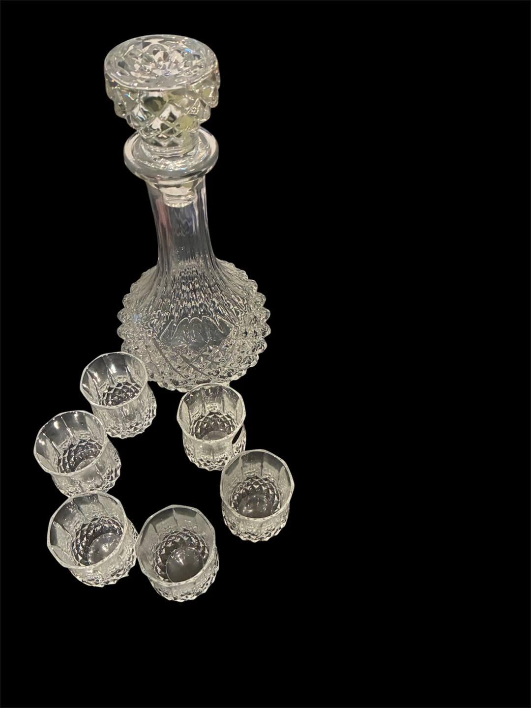Crystal Decanter and Glasses Set