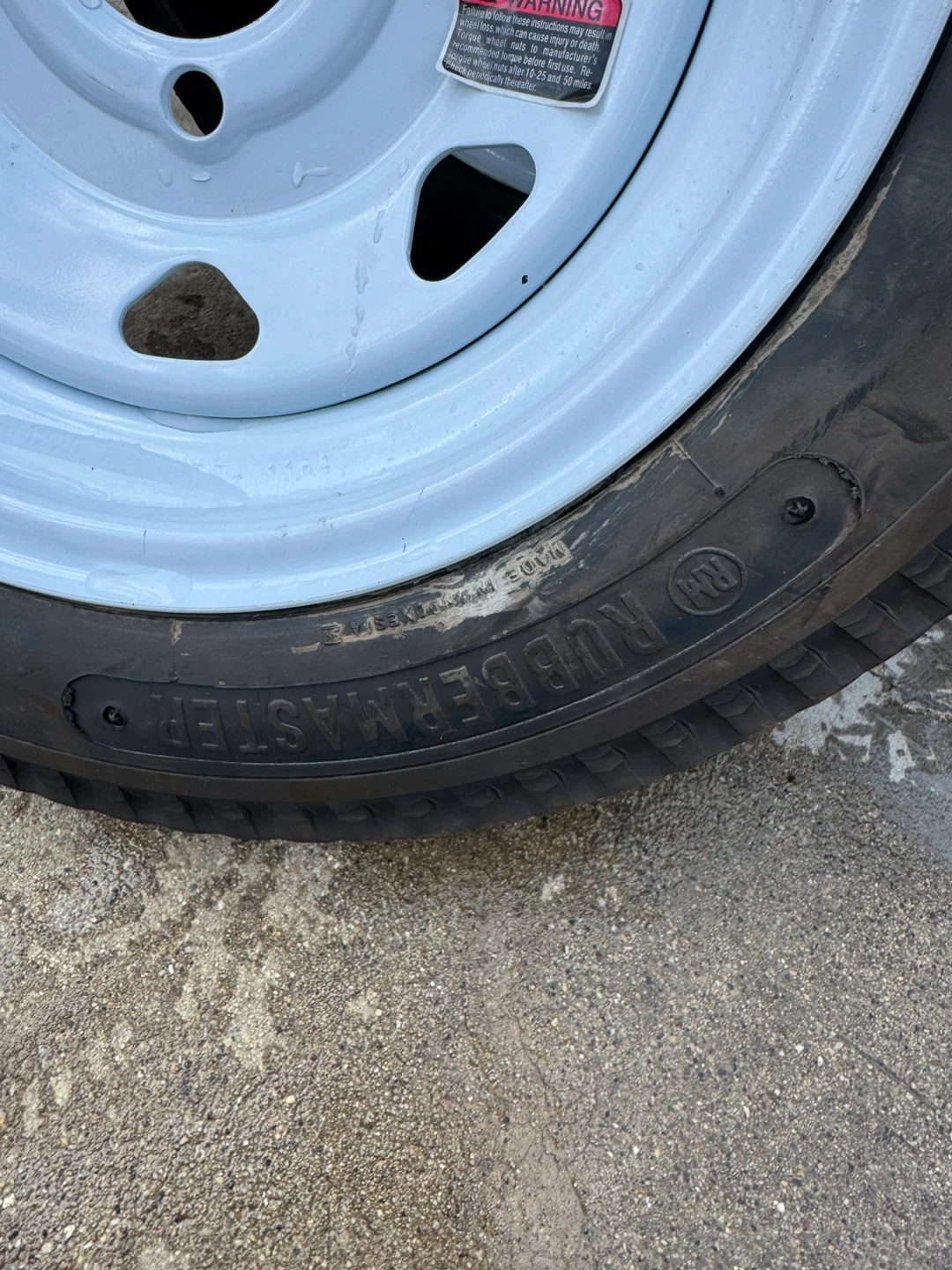 4.80-12 Trailer Tire with White Rim - photo 5
