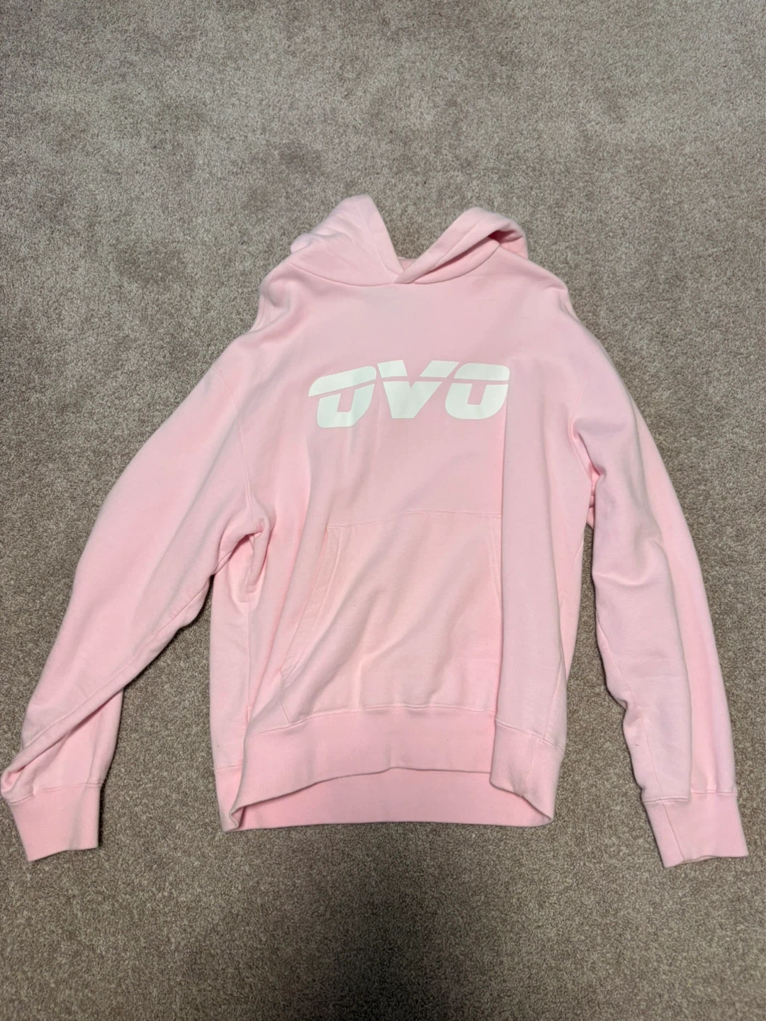 OVO Owl Logo Hoodie Pink Size M