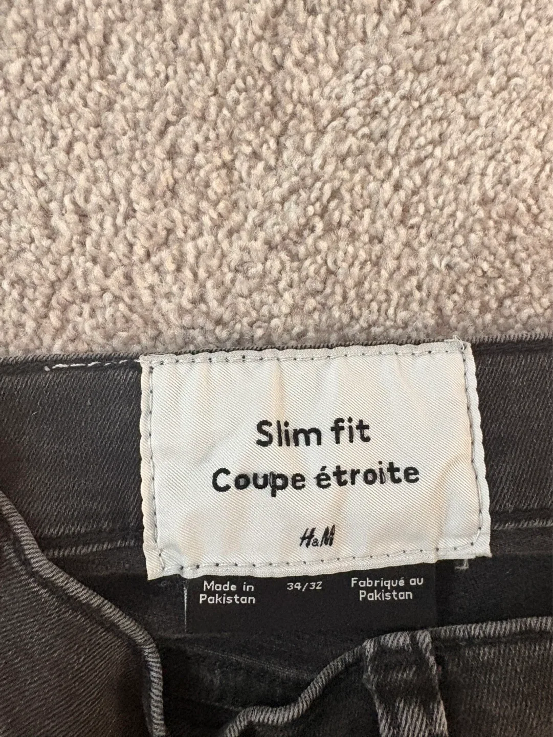 H&M Slim Fit Jeans - Grey - Size 34/32 - photo 3