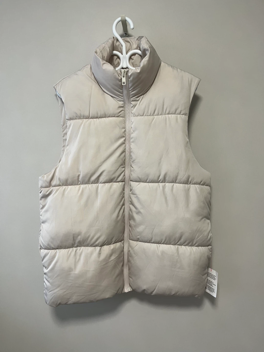 ASOS DESIGN Puffer Gilet Vest - Medium - Stone - NWT