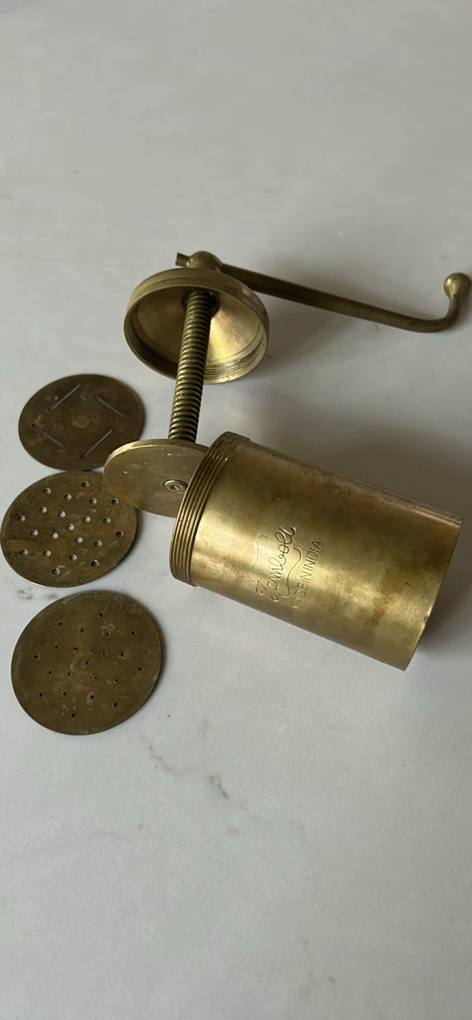 Brass Sev Maker Machine with 3 Discs - photo 2