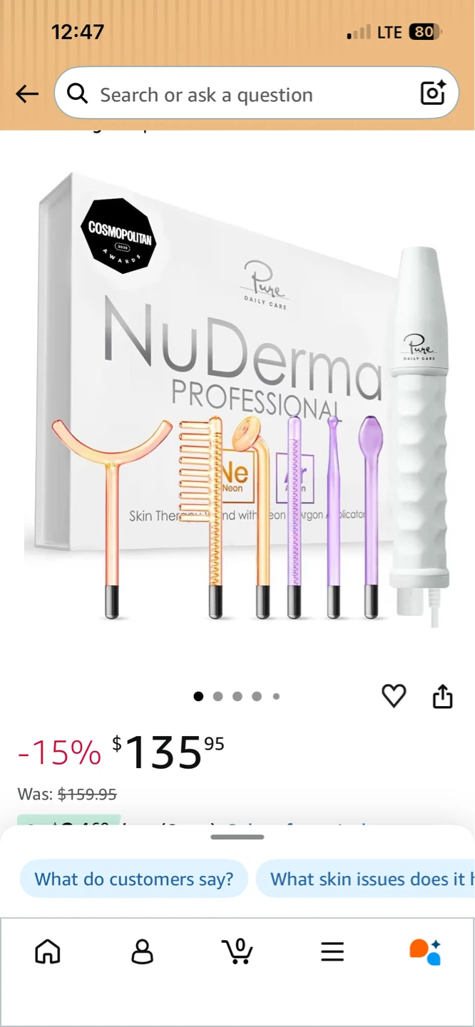 High Frequency Wand ⚡️NuDerma Professional Skin Therapy Wand