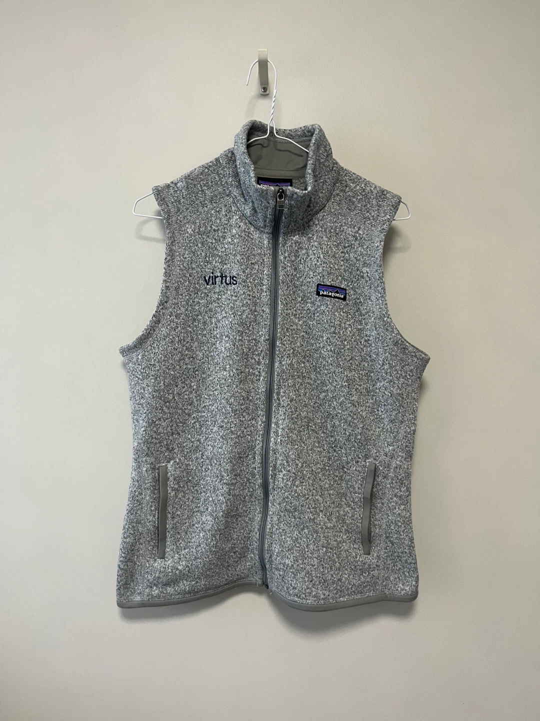 Patagonia Fleece Vest Grey Size M - Great for Layering - photo 3