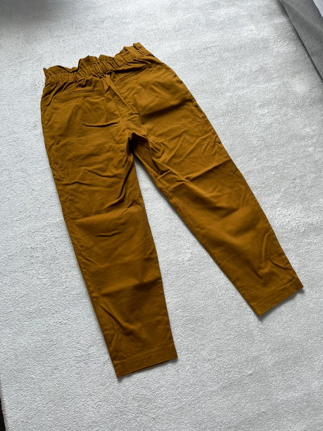 ZARA Women's Brown Paperbag Waist Pants - Size M - photo 3