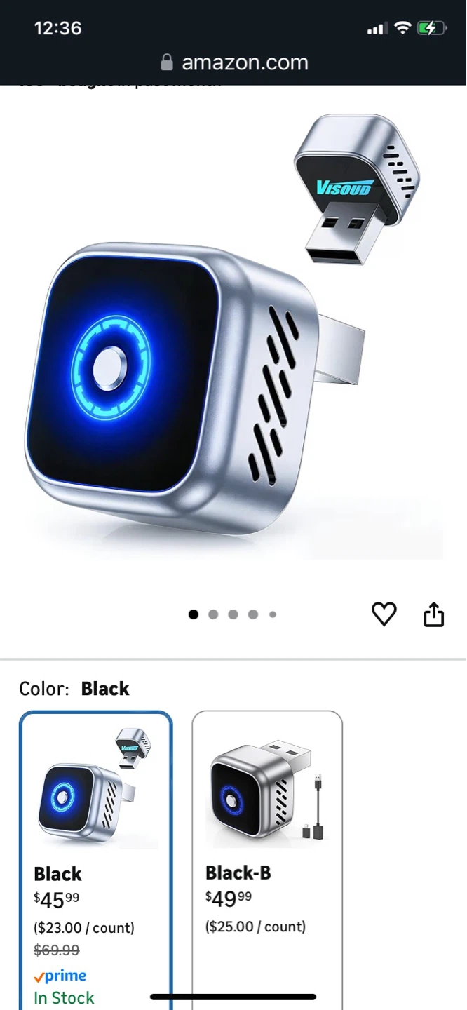 Ultra Mini Wireless Android Auto & CarPlay Adapter