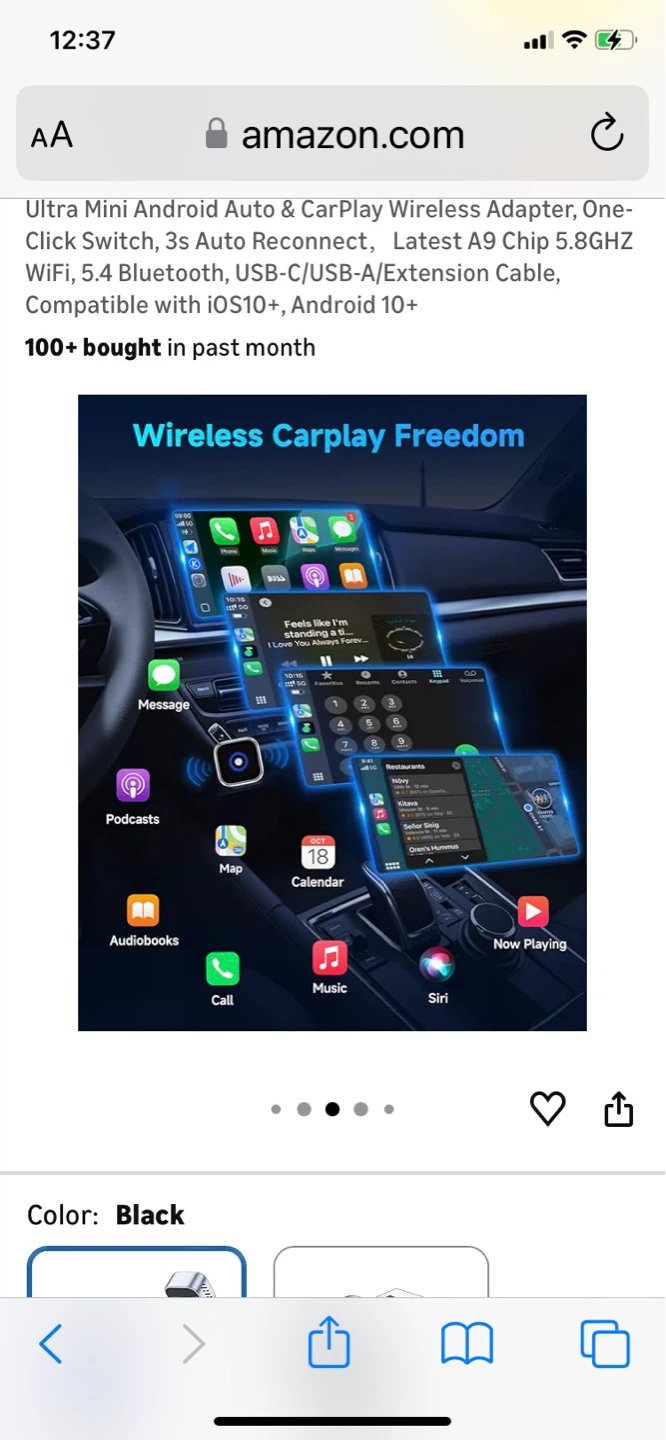 Ultra Mini Wireless Android Auto & CarPlay Adapter - photo 3