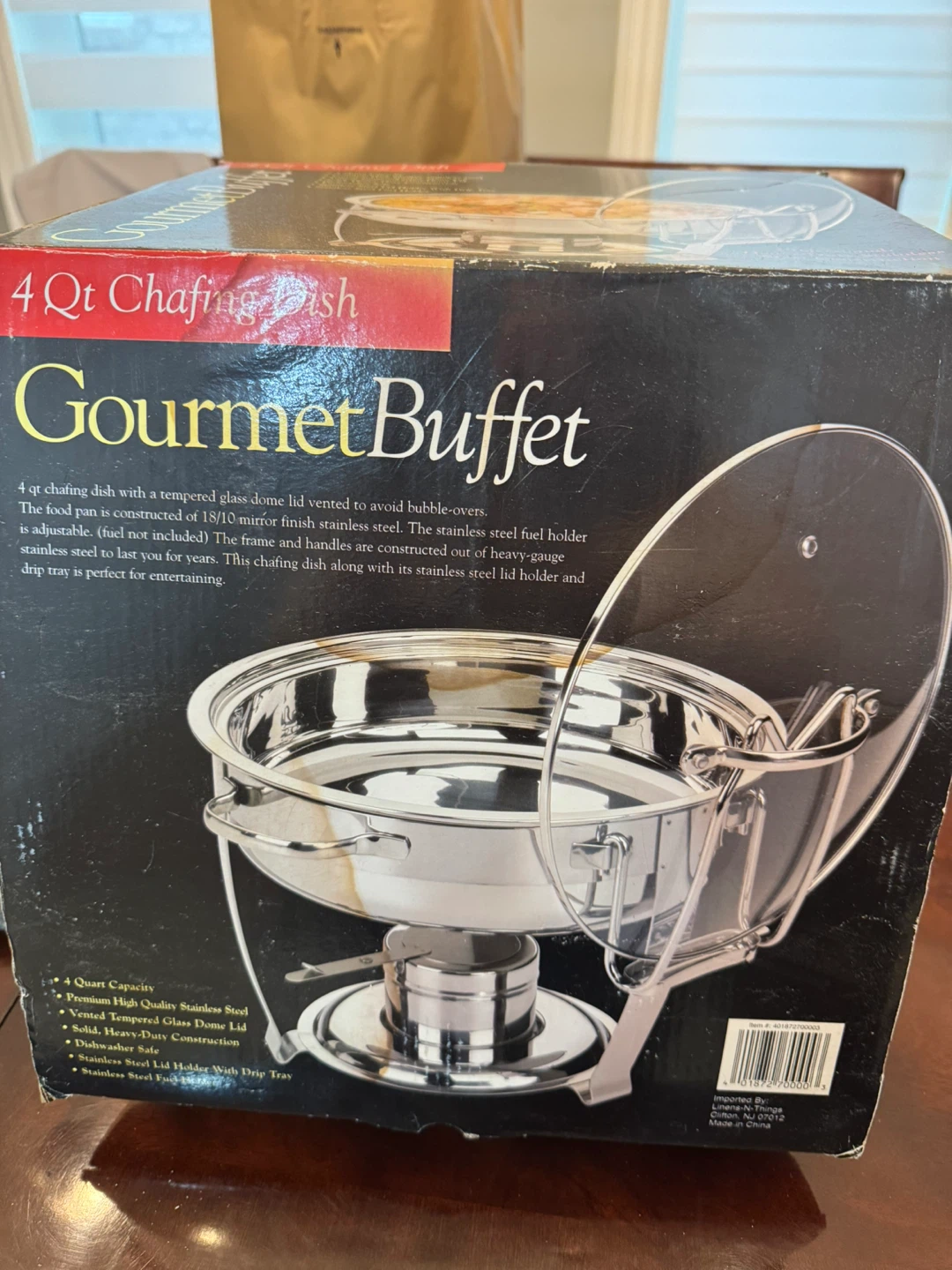Gourmet Buffet 4 Qt Stainless Steel Chafing Dish