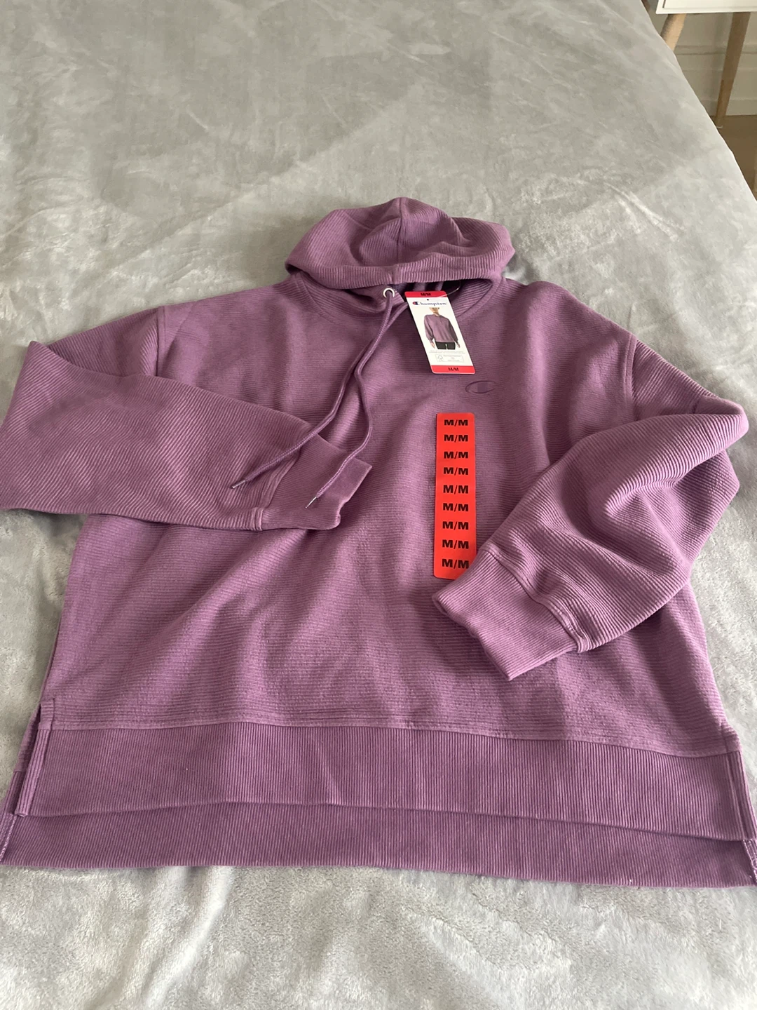 Champion Purple Ribbed Hoodie - photo 3
