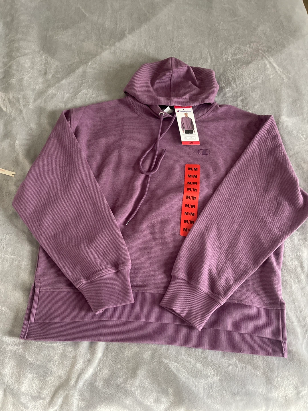 Champion Purple Ribbed Hoodie - photo 4