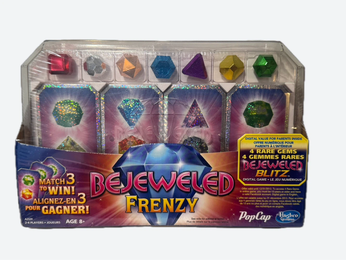 NEW Bejeweled Frenzy Game with 4 Rare Gems