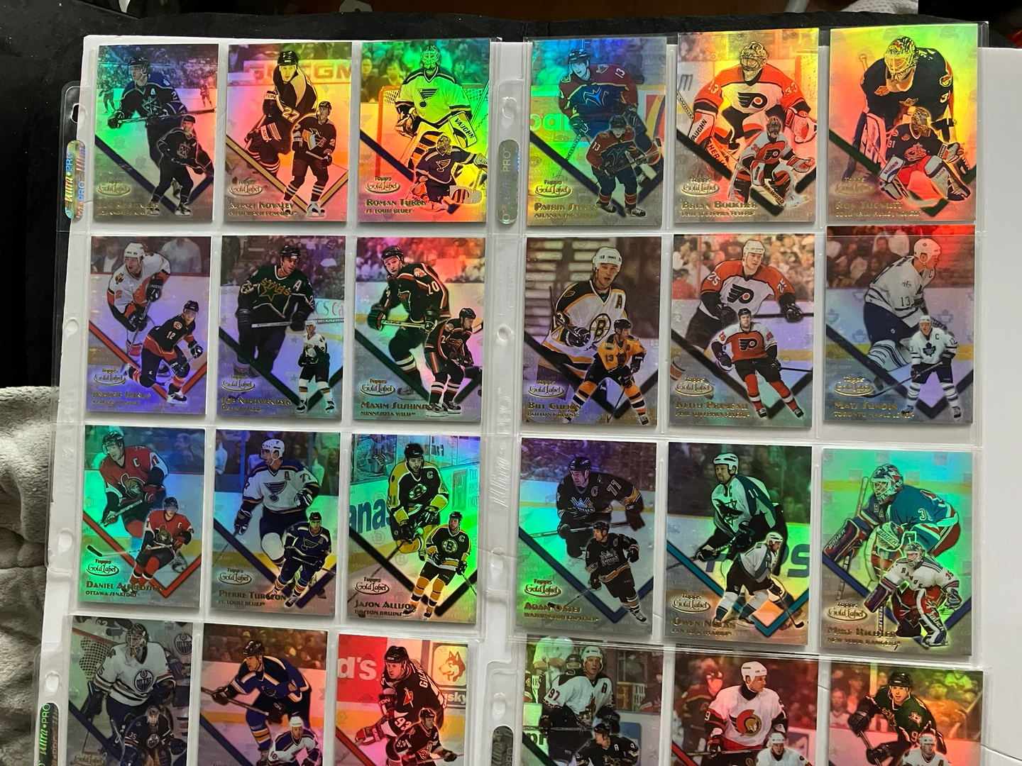 2001 Topps Gold Label Hockey Cards(Prices Below not $10 for all)