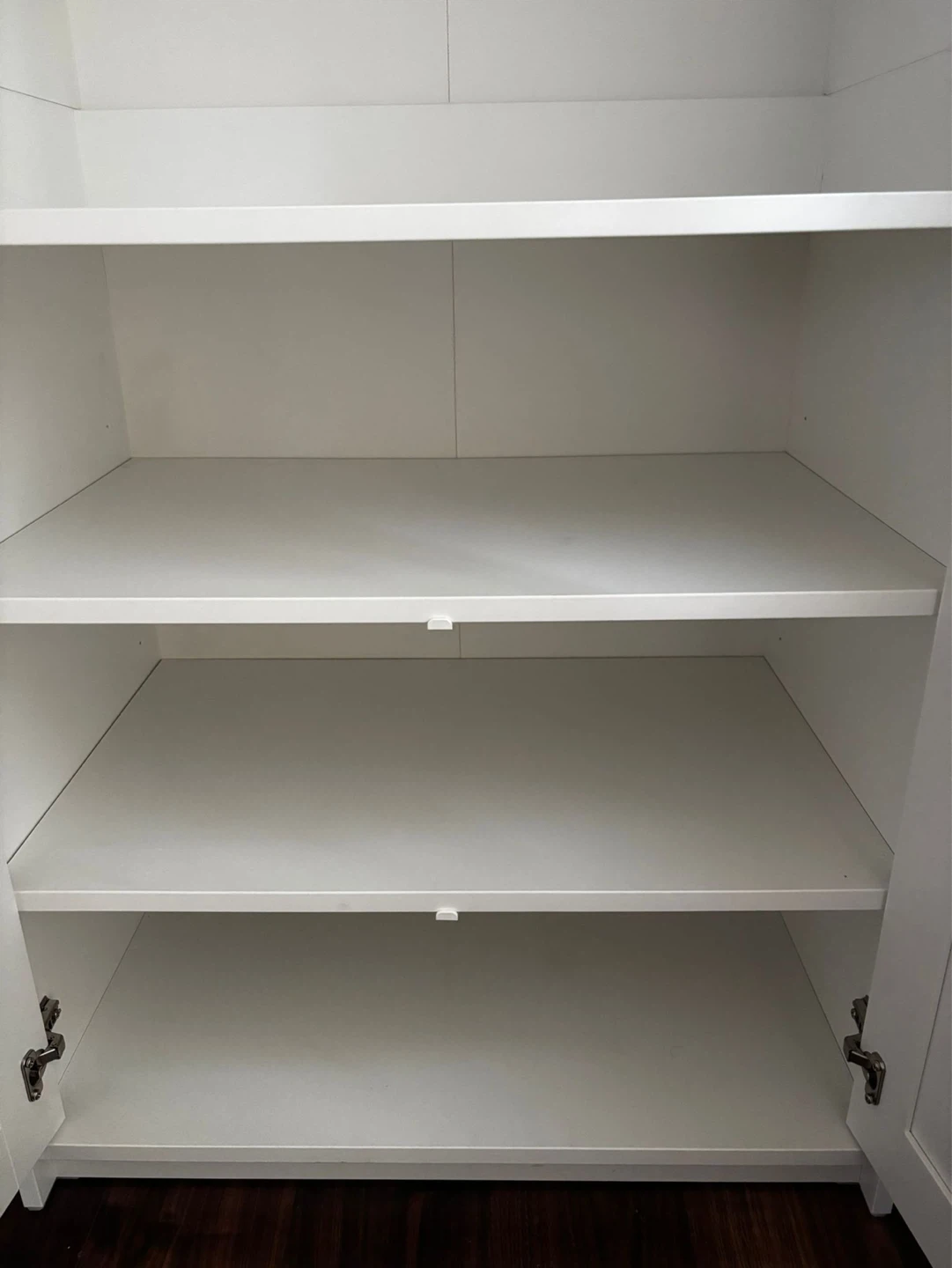 IKEA HAUGA High Cabinet with Doors & crystal knobs, White - photo 5