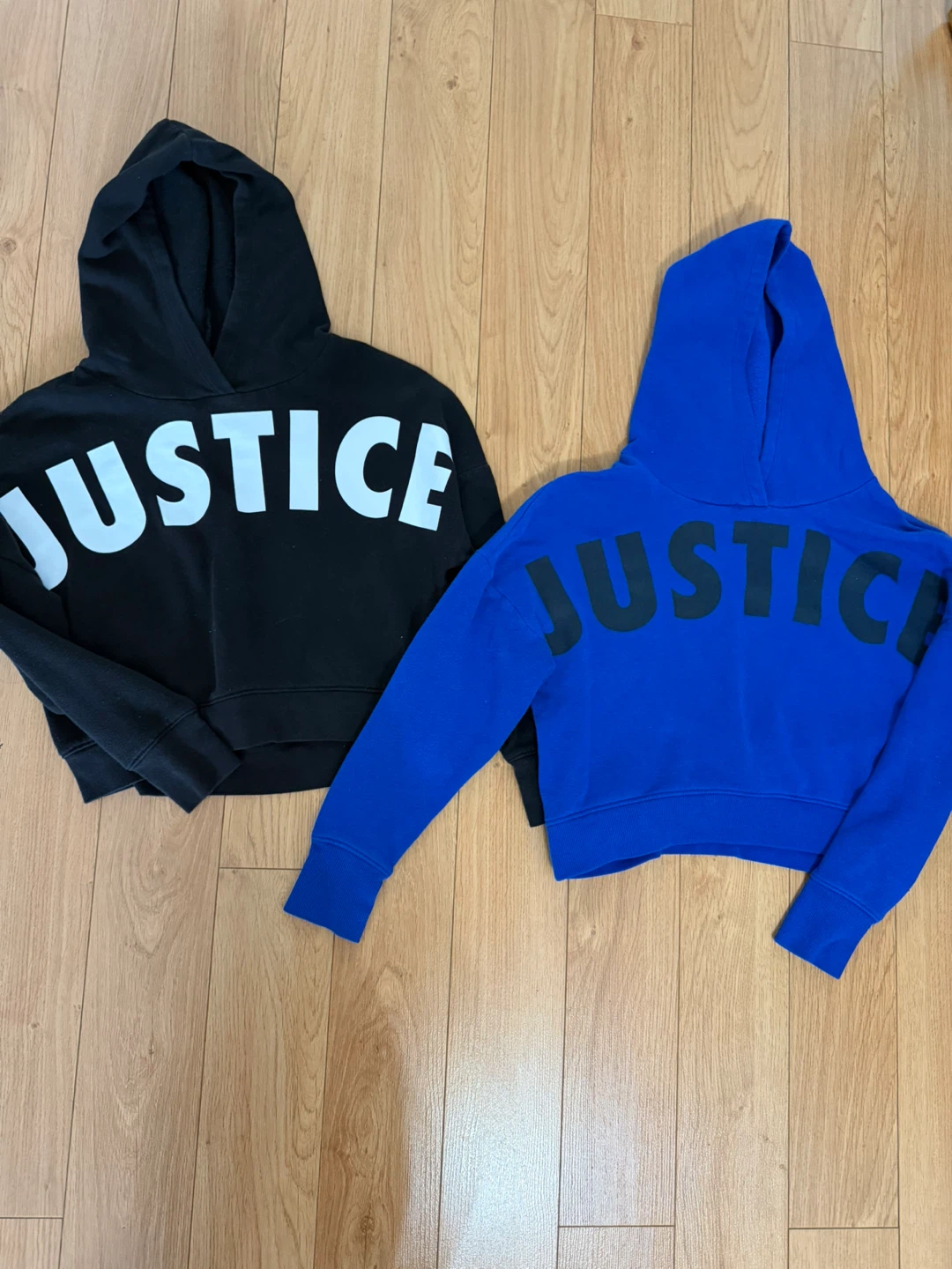 2 Size 8 Justice very light sweaters