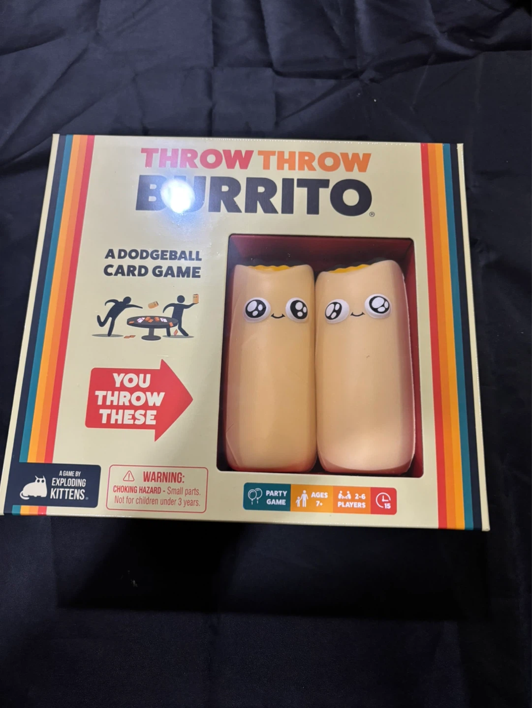 Throw Throw Burrito Dodgeball Card Game by Exploding Kittens