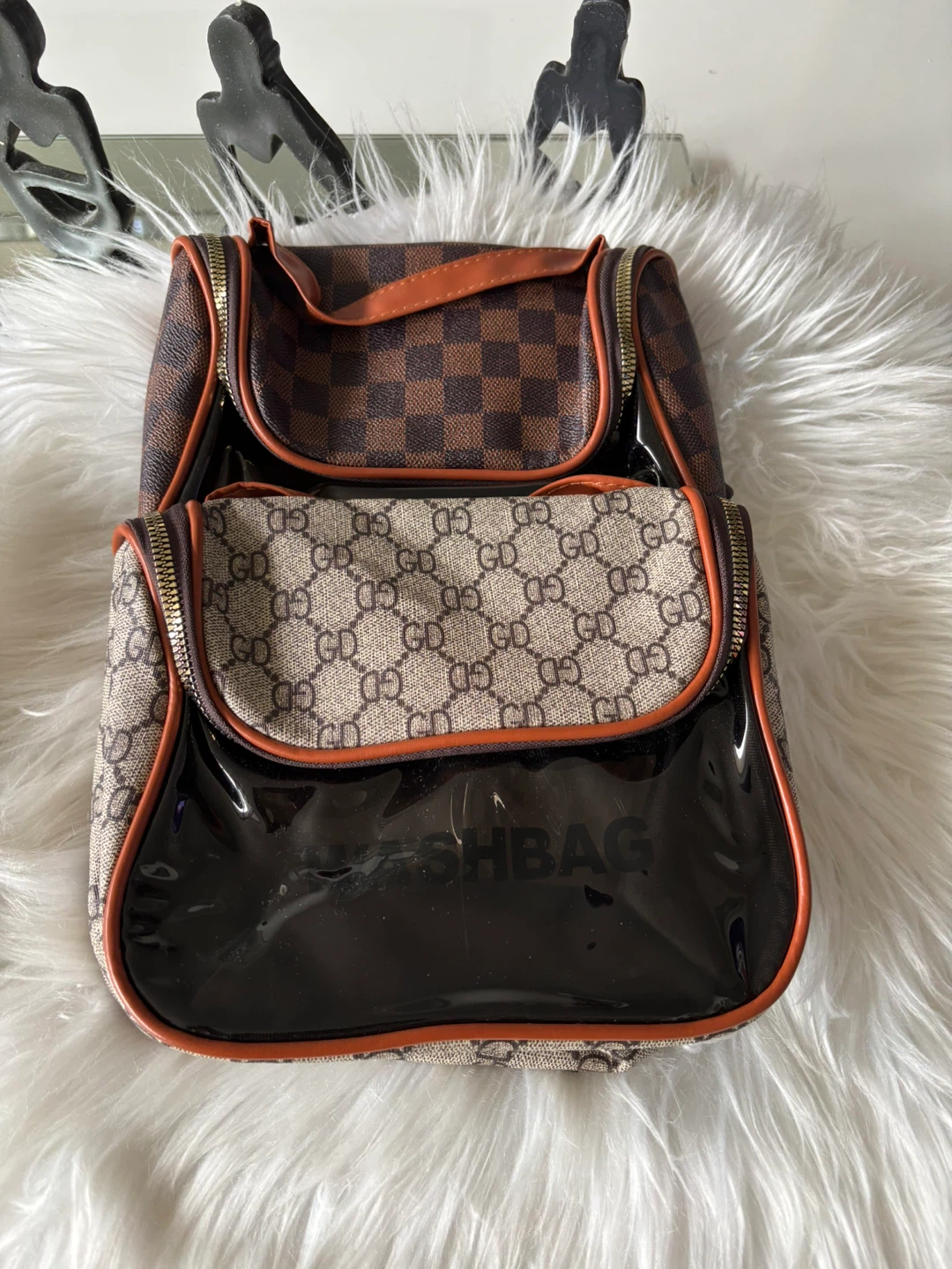 Designer Inspired Travel Bag with Clear Window - photo 2
