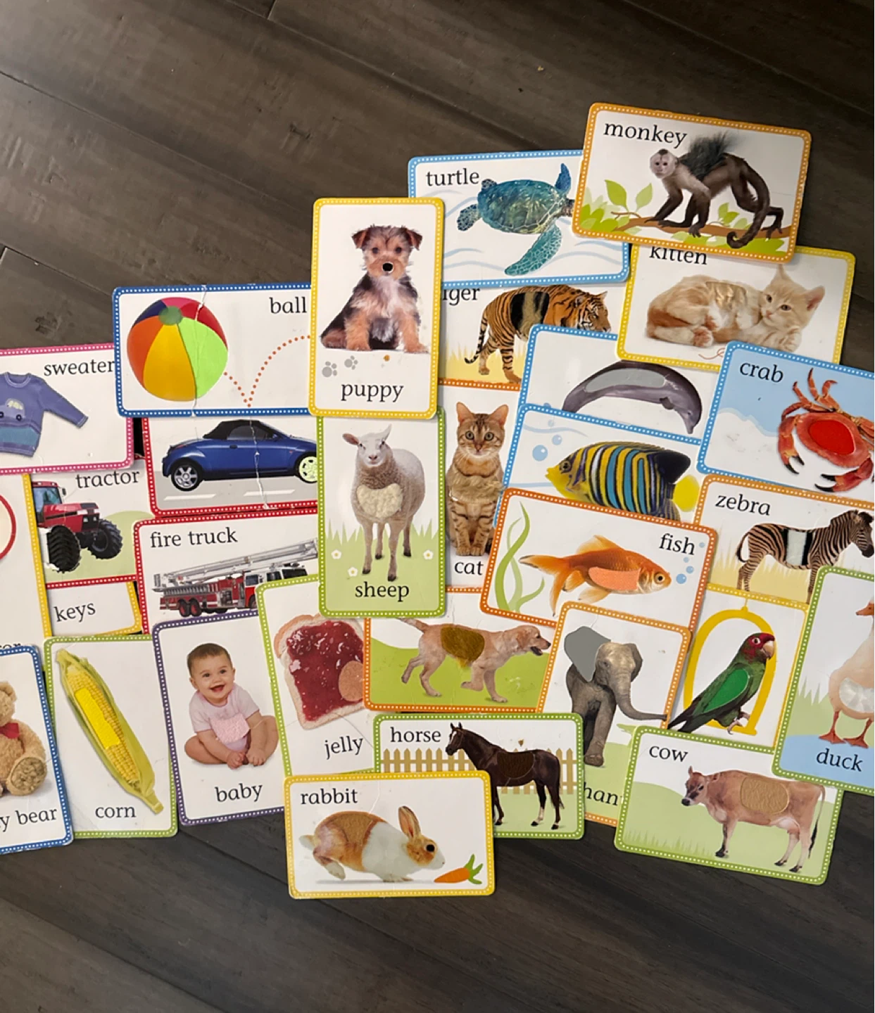 DK My First Touch and Feel Picture Cards - First Words & Animals - photo 2