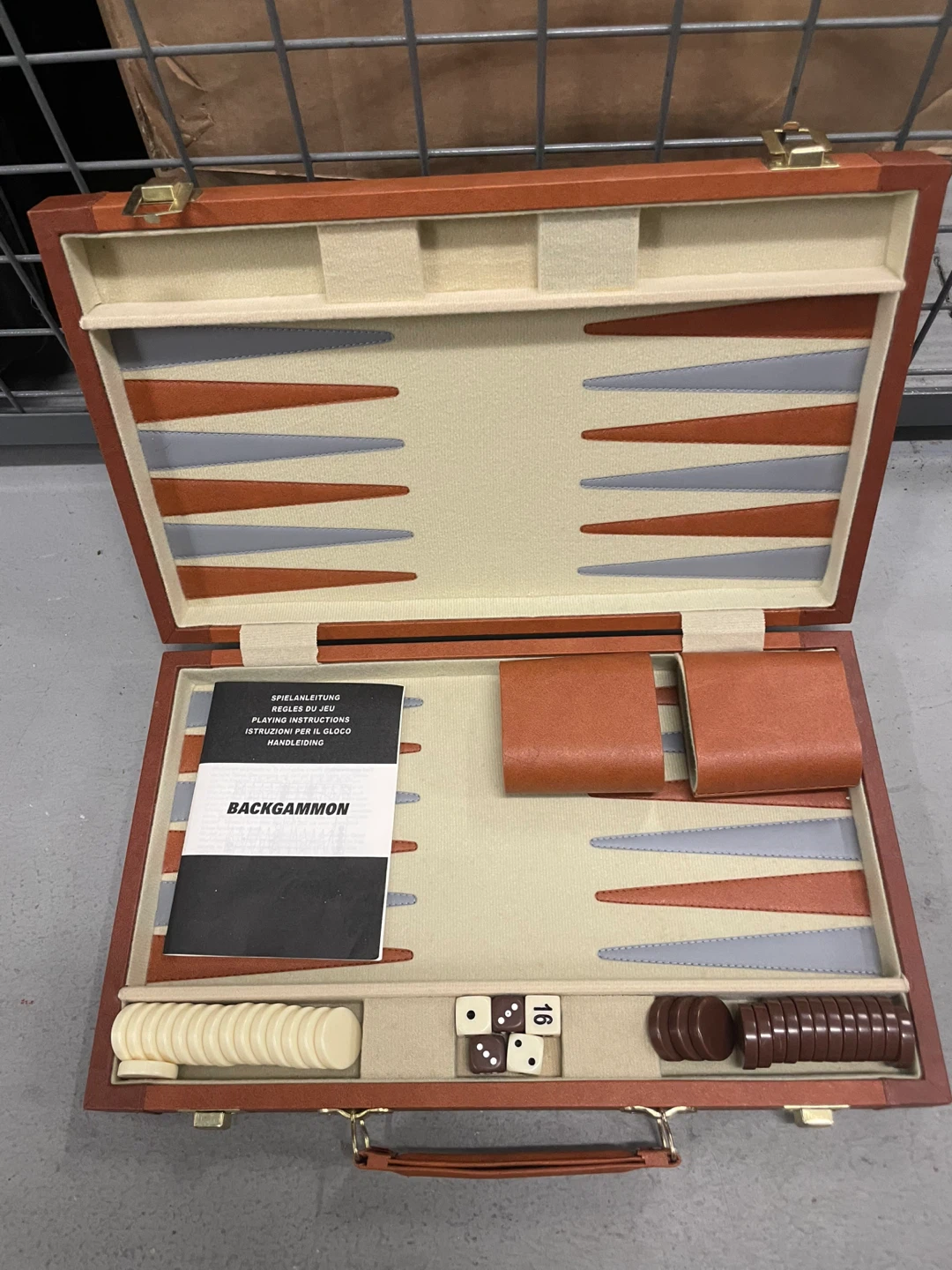 Backgammon Set with Case