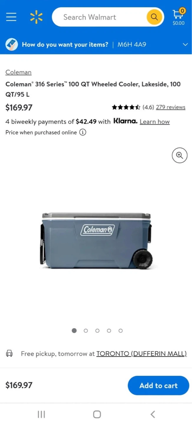 Coleman 316 Series 100 QT Wheeled Cooler