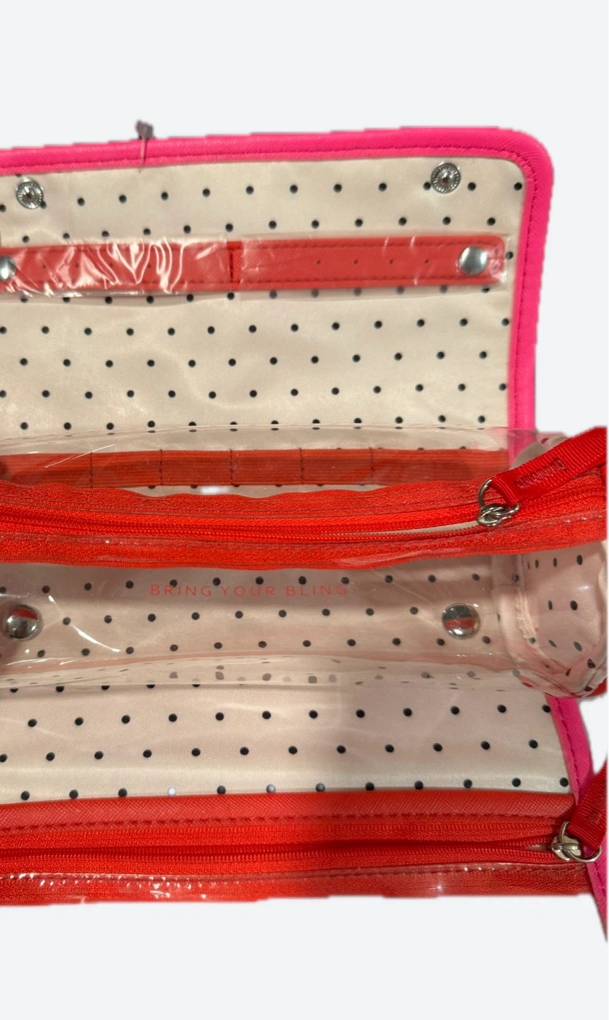 NEW Stella & Dot Pink Jewelry Travel Organizer Bag - photo 4