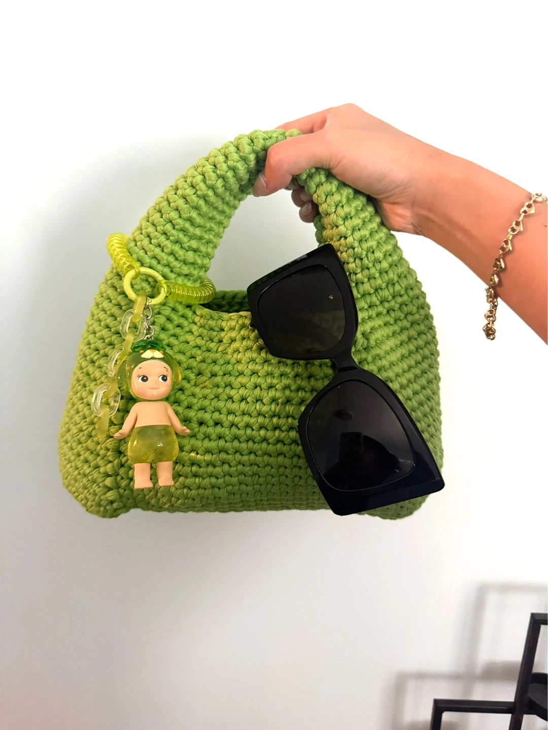 Green Crochet Handbag - photo 2